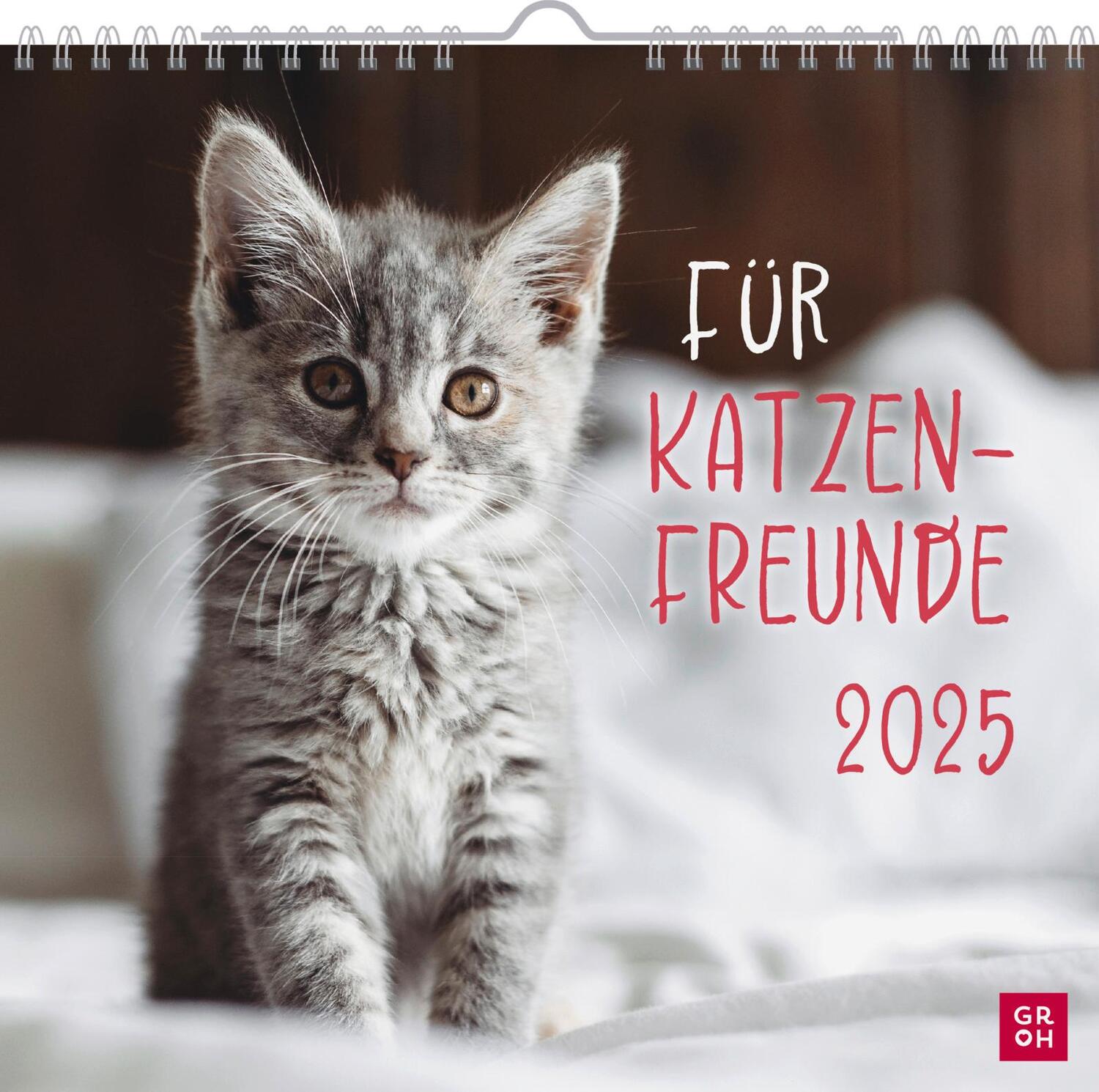 Cover: 4036442011881 | Wandkalender 2025: Für Katzenfreunde | Groh Verlag | Kalender | 12 S.