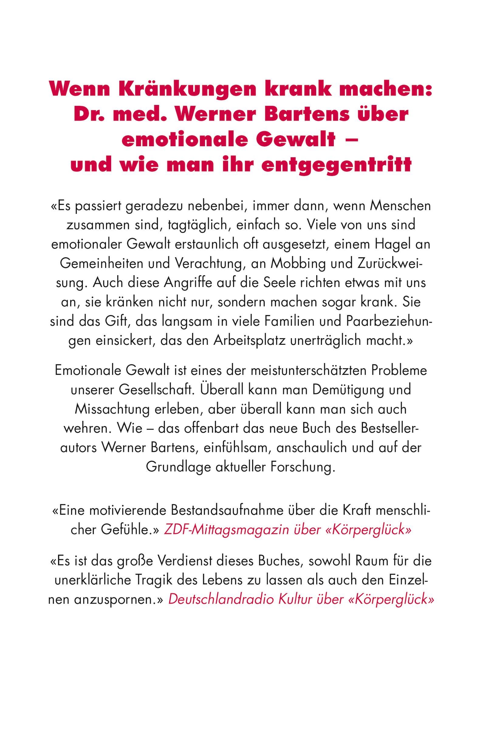 Rückseite: 9783737100281 | Emotionale Gewalt | Werner Bartens | Buch | 304 S. | Deutsch | 2018