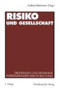Cover: 9783531130293 | Risiko und Gesellschaft | Gotthard Bechmann | Taschenbuch | Paperback