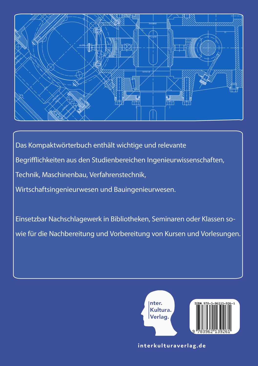 Rückseite: 9783962139261 | Studienwörterbuch für Ingenieurwissenschaften. Deutsch-Persisch | Buch