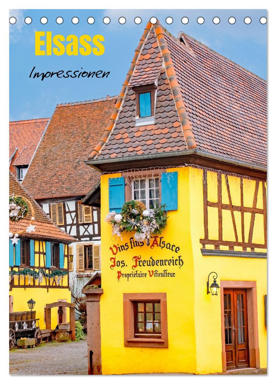 Cover: 9783435861095 | Elsass - Impressionen (Tischkalender 2025 DIN A5 hoch), CALVENDO...