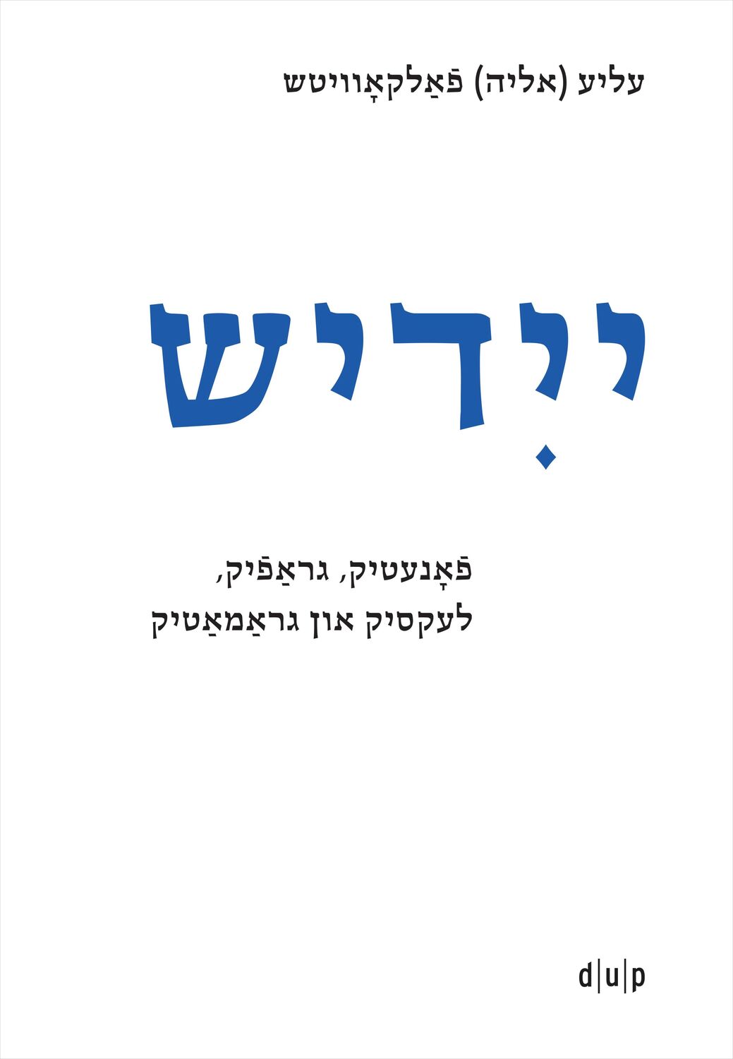 Cover: 9783111329956 | Yidish. Fonetik, grafik, leksik un gramatik / Jiddisch. Phonetik,...