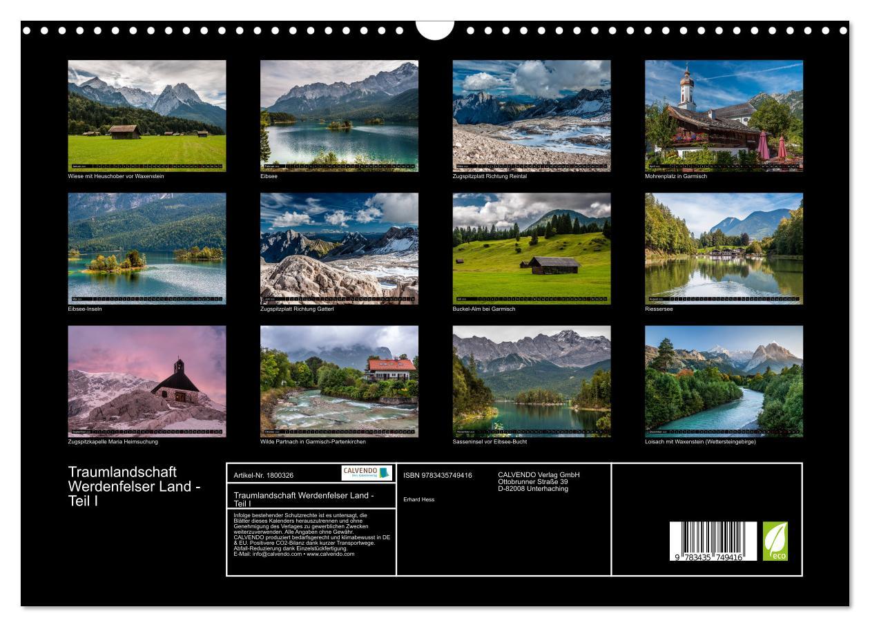 Bild: 9783435749416 | Traumlandschaft Werdenfelser Land - Teil I (Wandkalender 2025 DIN...