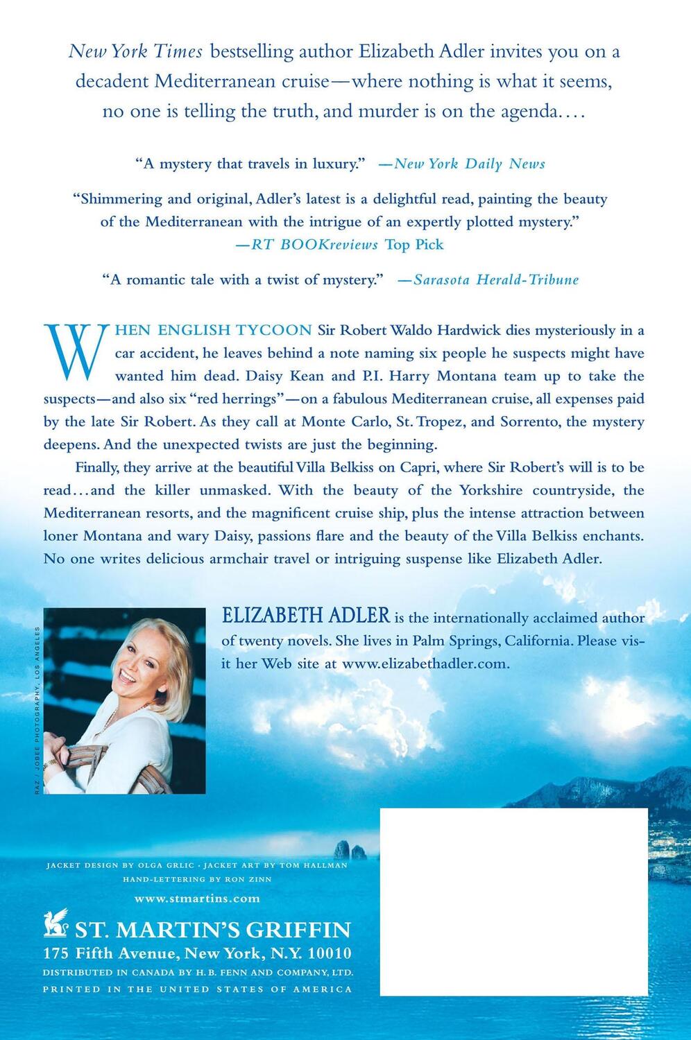 Rückseite: 9780312339661 | Sailing to Capri | Elizabeth Adler | Taschenbuch | Paperback | 2007