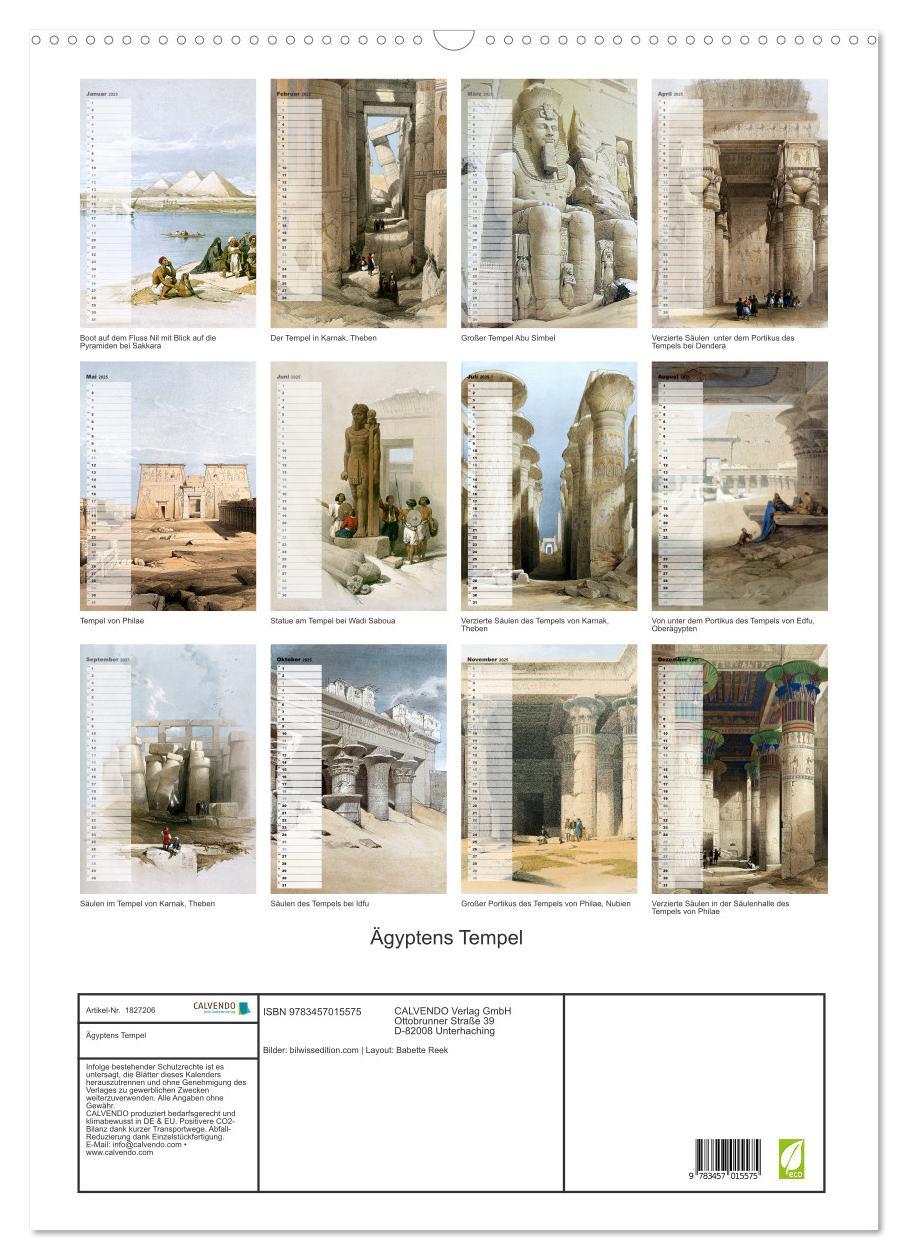 Bild: 9783457015575 | Ägyptens Tempel (Wandkalender 2025 DIN A2 hoch), CALVENDO...