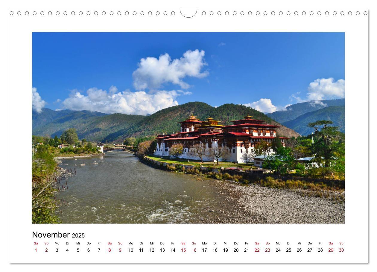 Bild: 9783435127290 | Bhutan ¿ Berge, Buddhismus &amp; Bruttonationalglück (Wandkalender 2025...