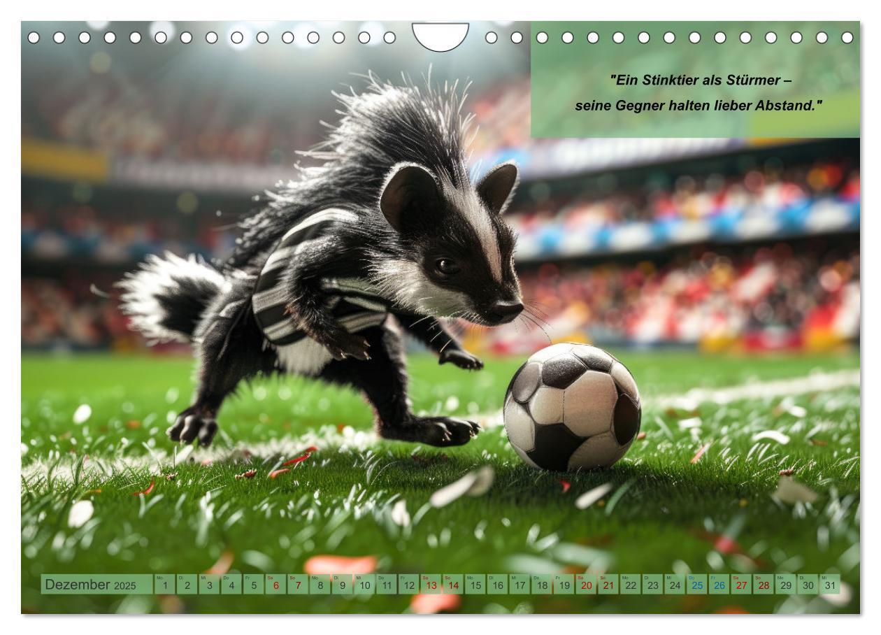 Bild: 9783457152676 | Der tierisch lustige Fußballkalender (Wandkalender 2025 DIN A4...