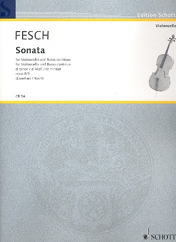 Cover: 9790001016919 | Sonate D | Willem de Fesch | Buch | Schott Music | EAN 9790001016919