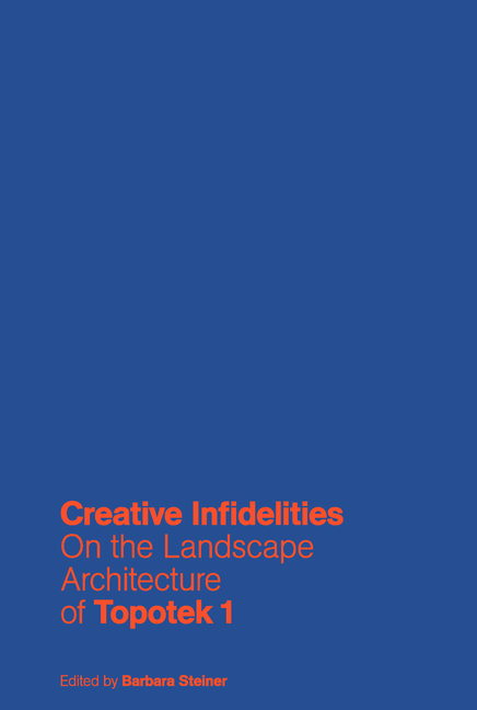 Cover: 9783868594188 | Creative Infidelities | On the Landscape Architecture of Topotek 1