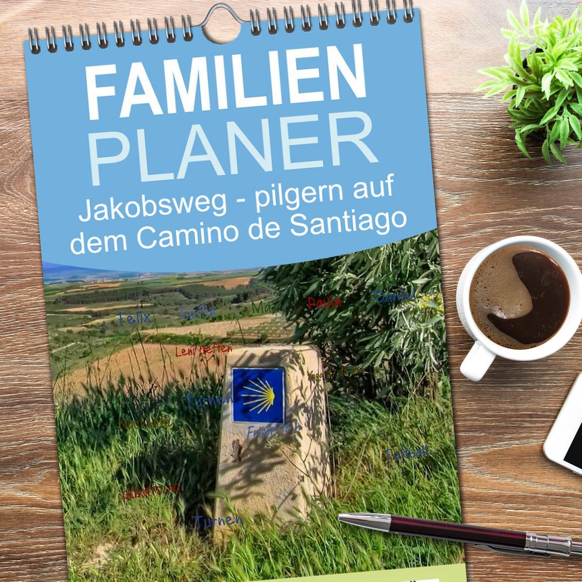 Bild: 9783457123300 | Familienplaner 2025 - Jakobsweg - pilgern auf dem Camino de...