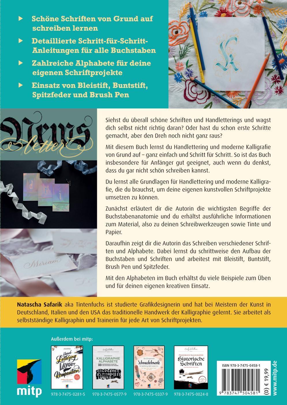 Rückseite: 9783747504581 | Handlettering und moderne Kalligrafie für Einsteiger | Safarik | Buch