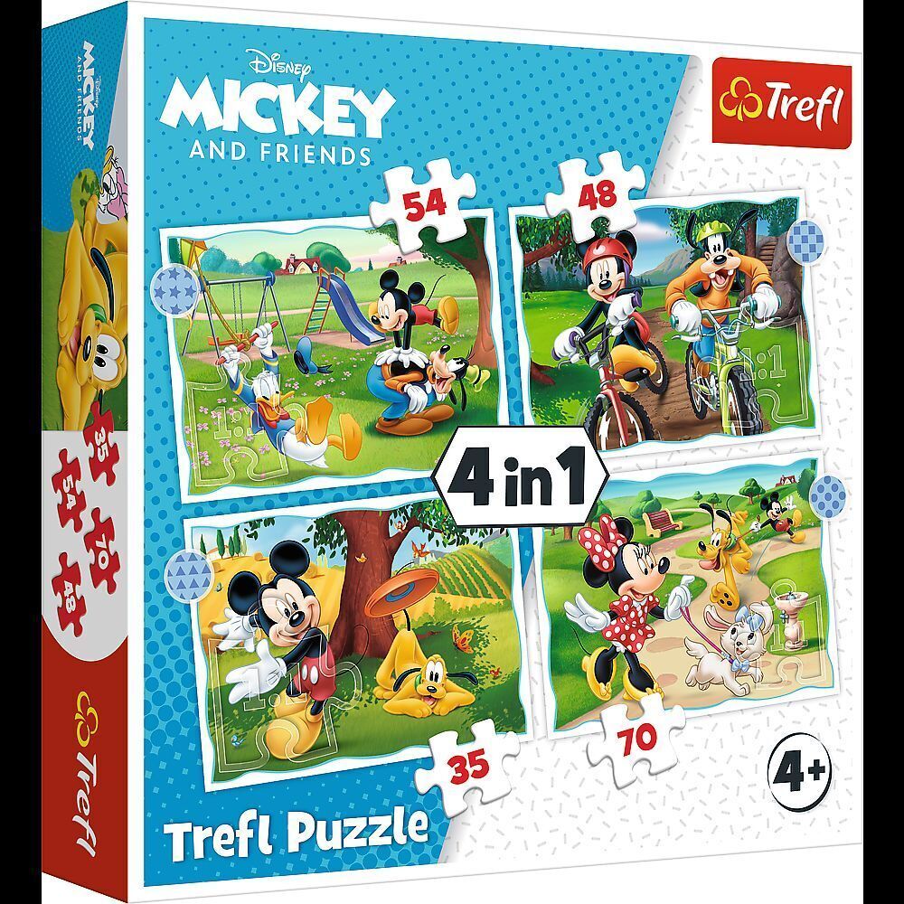 Cover: 5900511346046 | 4 in 1 Puzzle - Mickey Mouse nice day | Spiel | Kartonage | Deutsch