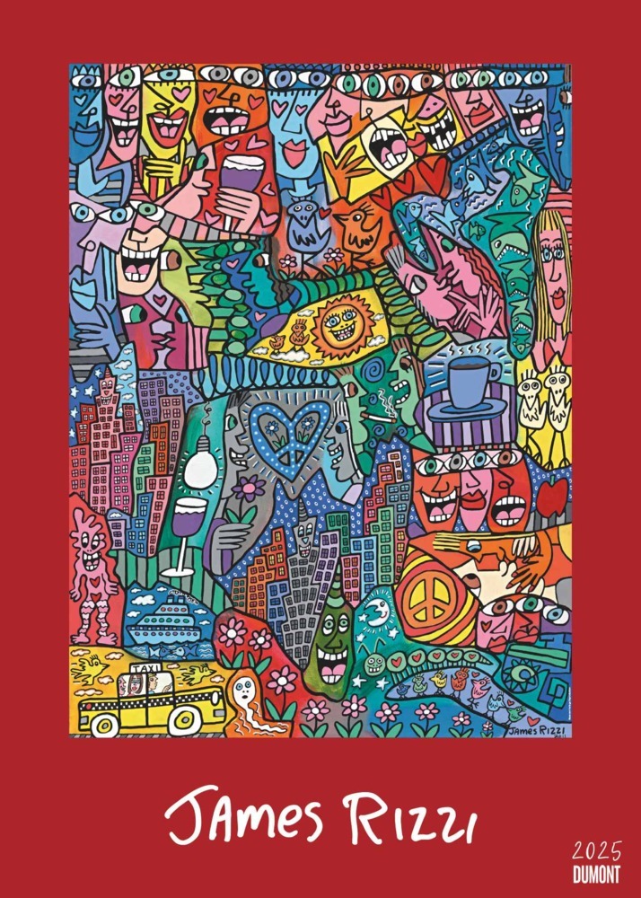 Cover: 4250809653242 | DUMONT - James Rizzi 2025 Posterkalender, 50x70cm, Kunstkalender...