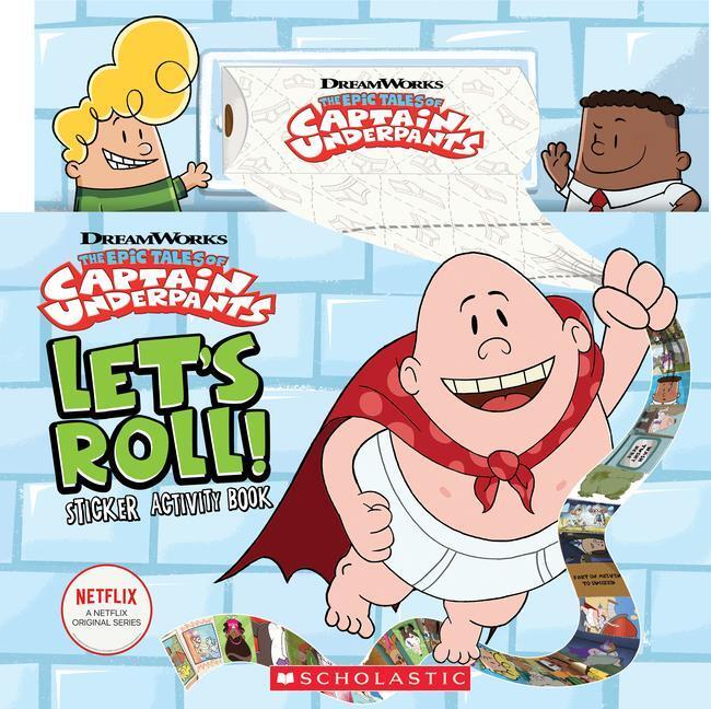 Cover: 9781338577068 | Let's Roll! Sticker Activity Book (Captain Underpants TV) | Dewin