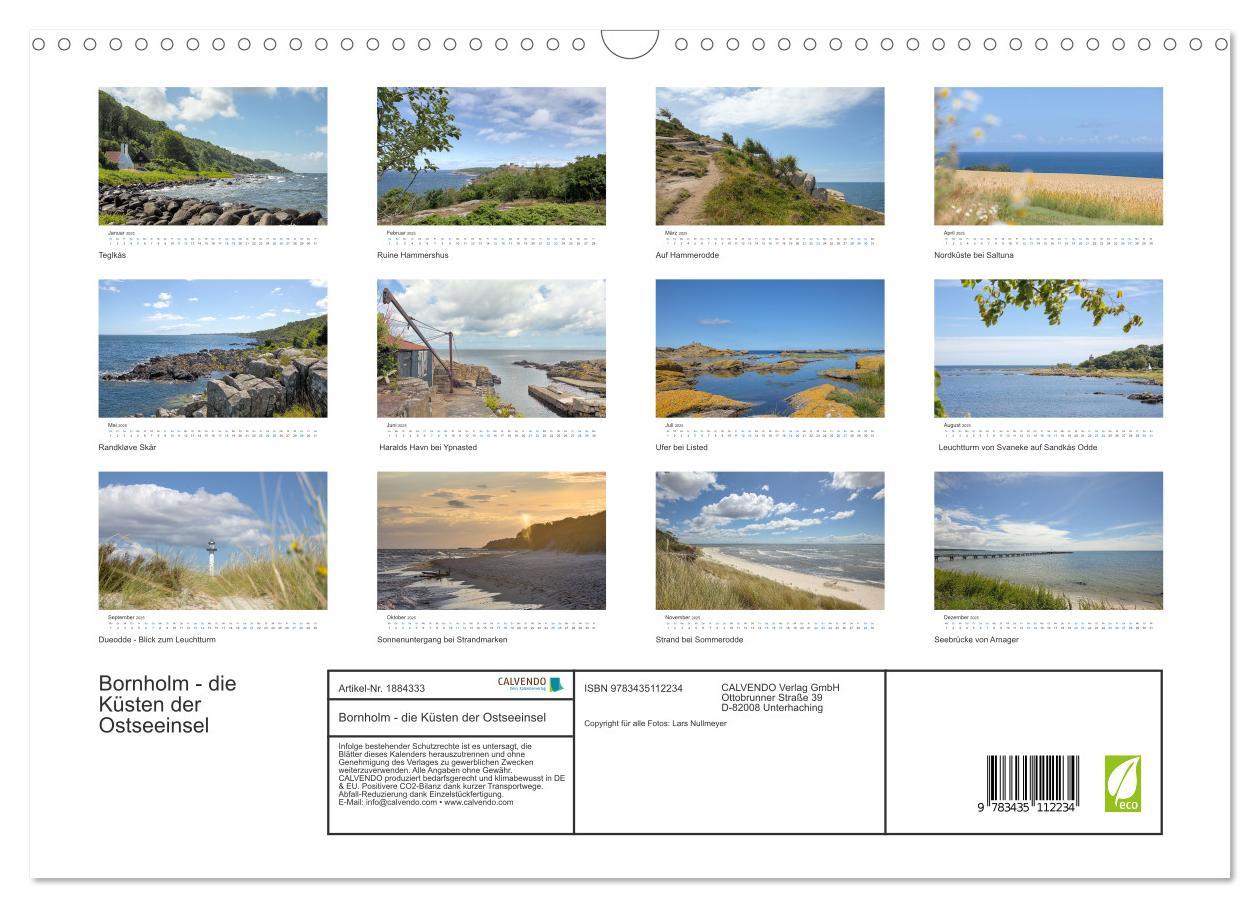 Bild: 9783435112234 | Bornholm - die Küsten der Ostseeinsel (Wandkalender 2025 DIN A3...