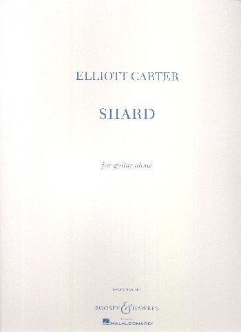 Cover: 9790051390953 | Shard | Elliott Carter | Buch | 2001 | Boosey and Hawkes