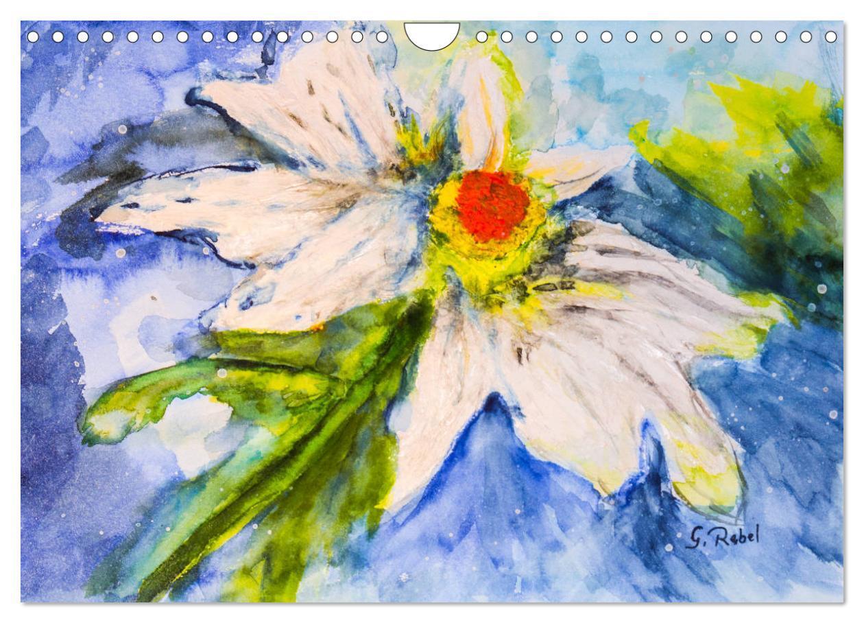 Bild: 9783435498635 | Blumenjahr - Bunte Blüten in Aquarell (Wandkalender 2025 DIN A4...