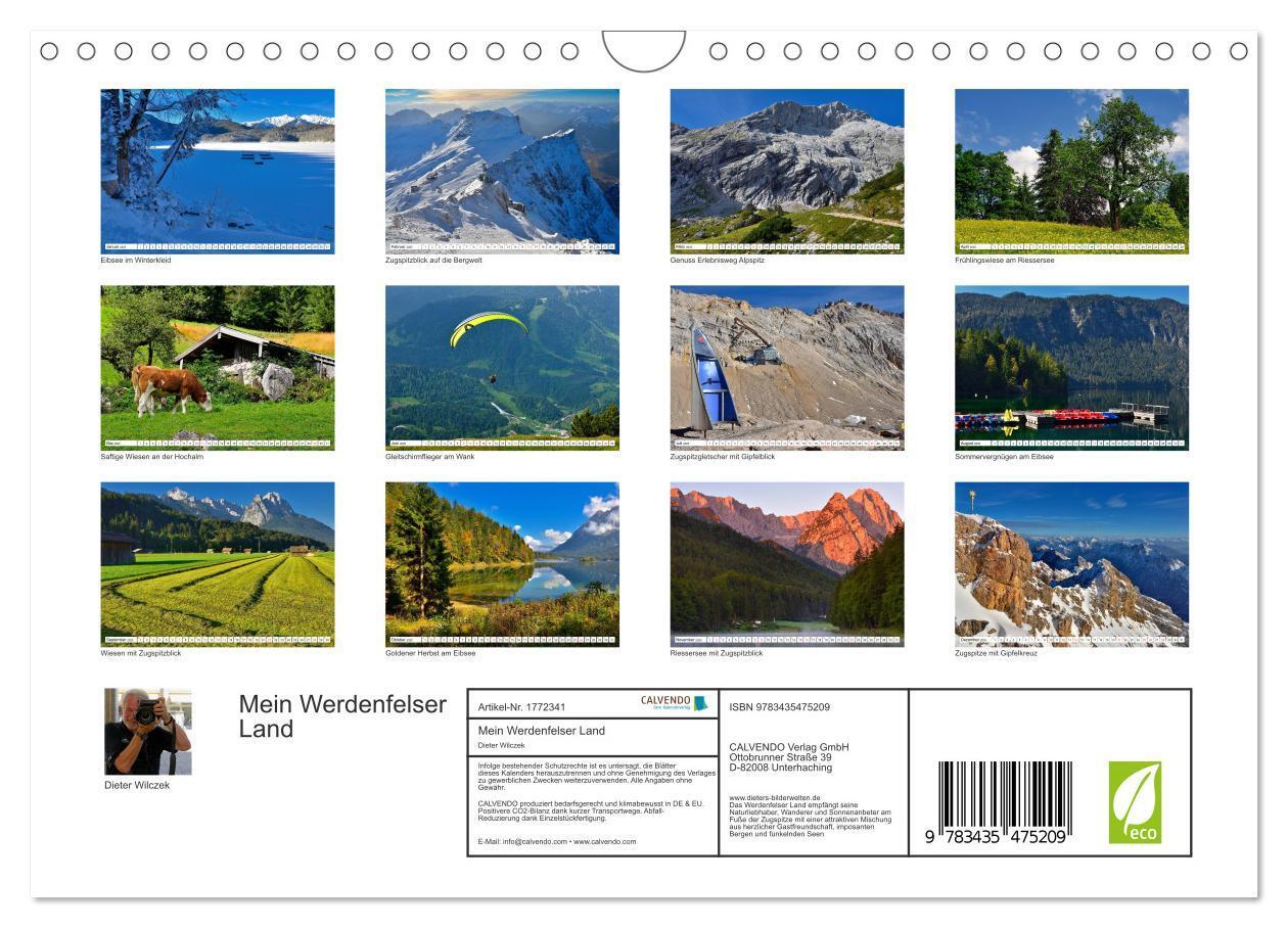 Bild: 9783435475209 | Mein Werdenfelser Land (Wandkalender 2025 DIN A4 quer), CALVENDO...