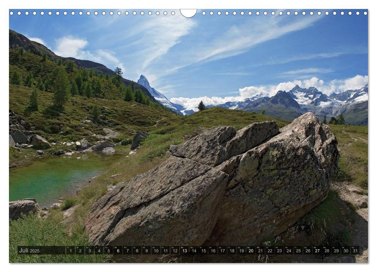 Bild: 9783435729142 | Alpen live - Rund um das Matterhorn (Wandkalender 2025 DIN A3...