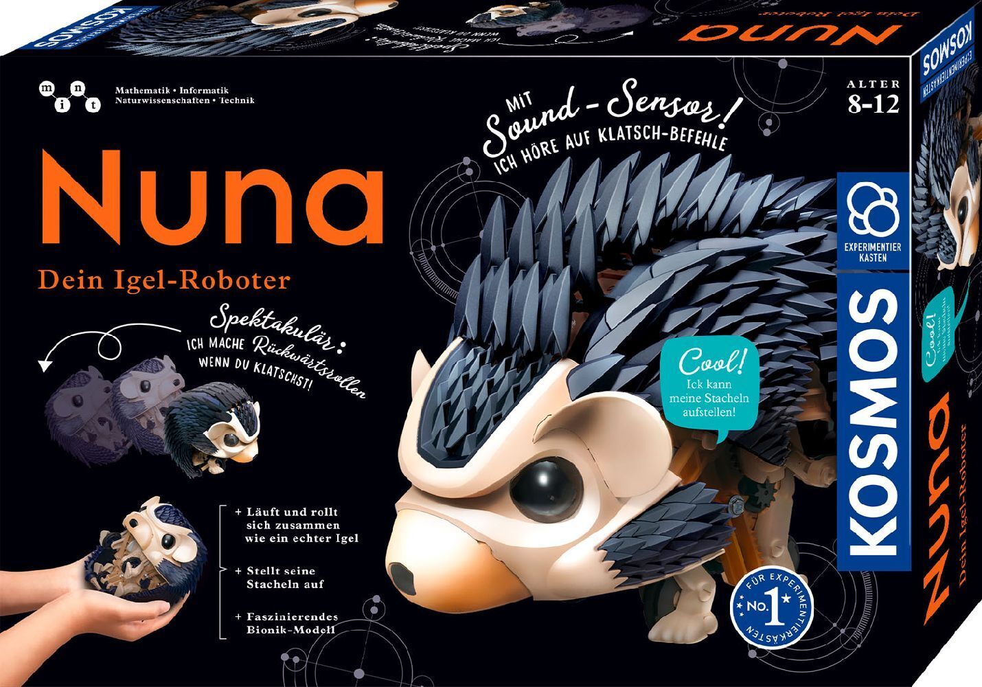 Cover: 4002051620066 | Nuna - Dein Igel-Roboter (Experimentierkasten) | Spiel | In Schachtel