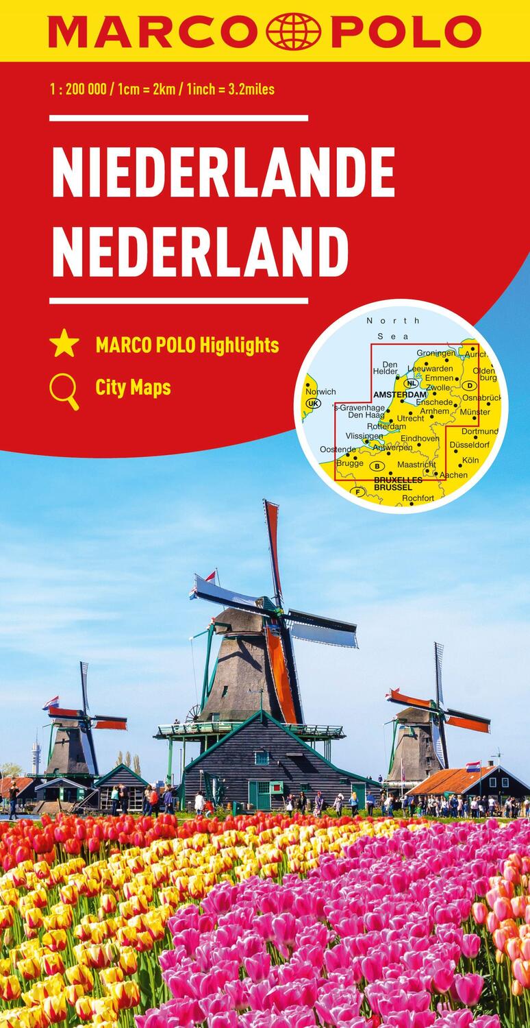Cover: 9783575017741 | MARCO POLO Regionalkarte Niederlande 1:200.000 | (Land-)Karte | Karte