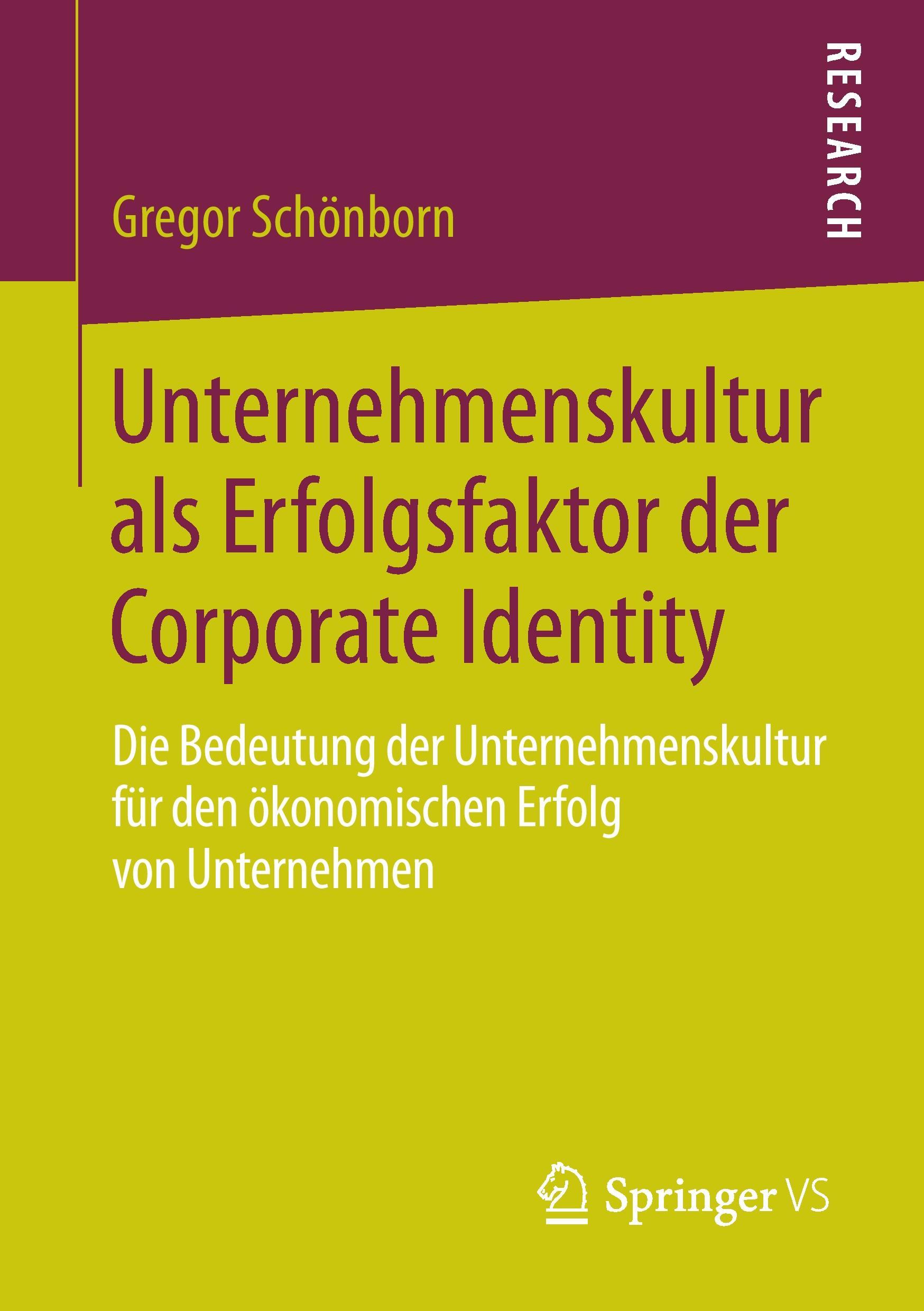 Cover: 9783658049980 | Unternehmenskultur als Erfolgsfaktor der Corporate Identity | Buch