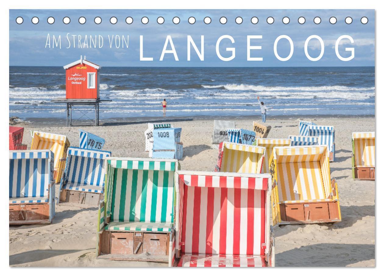 Cover: 9783675797017 | Am Strand von Langeoog (Tischkalender 2024 DIN A5 quer), CALVENDO...