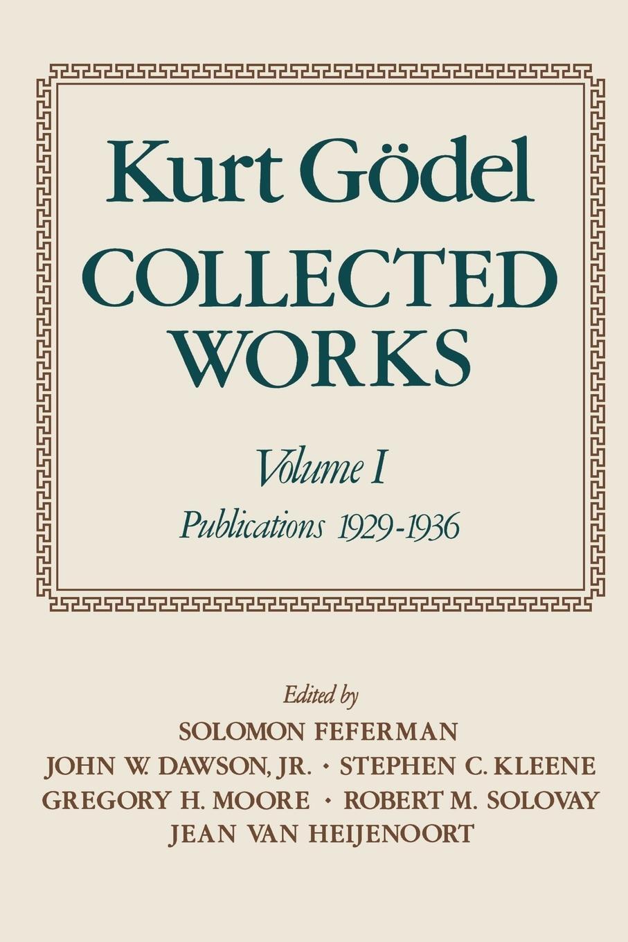 Cover: 9780195147209 | Collected Works | Volume I: Publications 1929-1936 | Godel (u. a.)