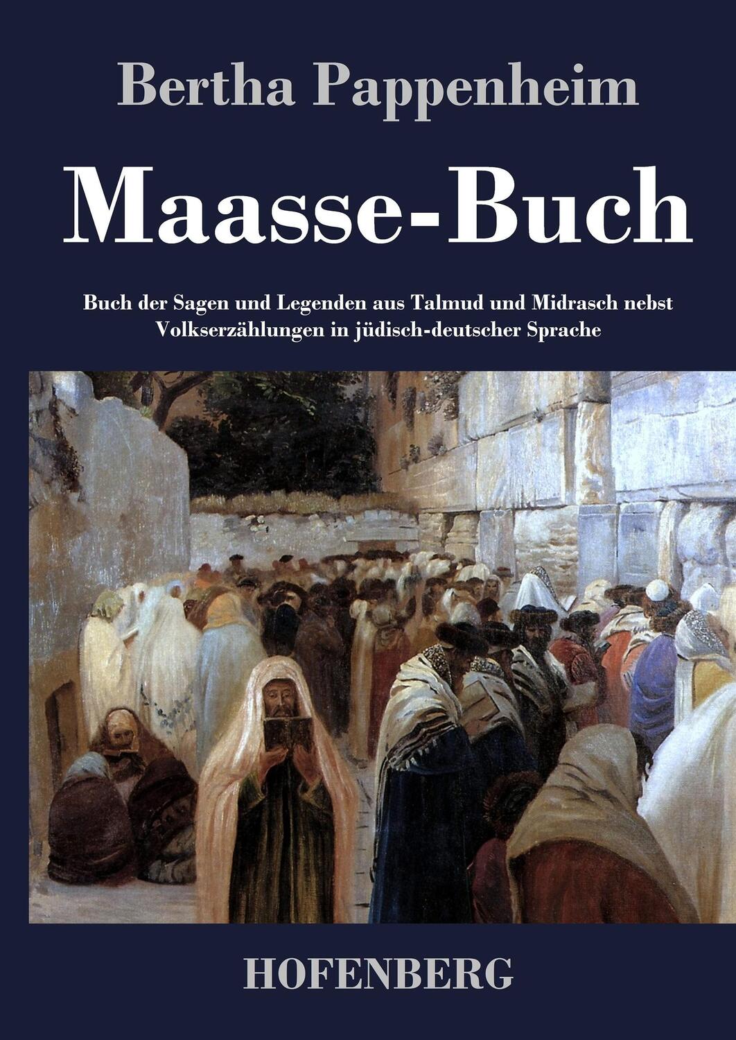 Cover: 9783843040747 | Maasse-Buch | Bertha Pappenheim | Buch | HC runder Rücken kaschiert