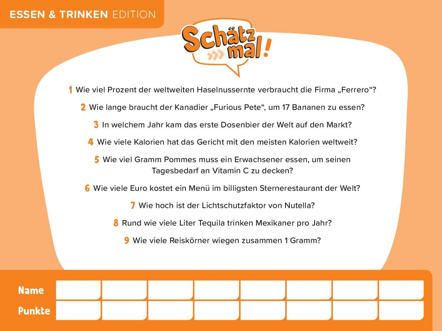 Bild: 9783989760141 | Schätz mal! Essen &amp; Trinken Edition | Taschenbuch | 96 S. | Deutsch