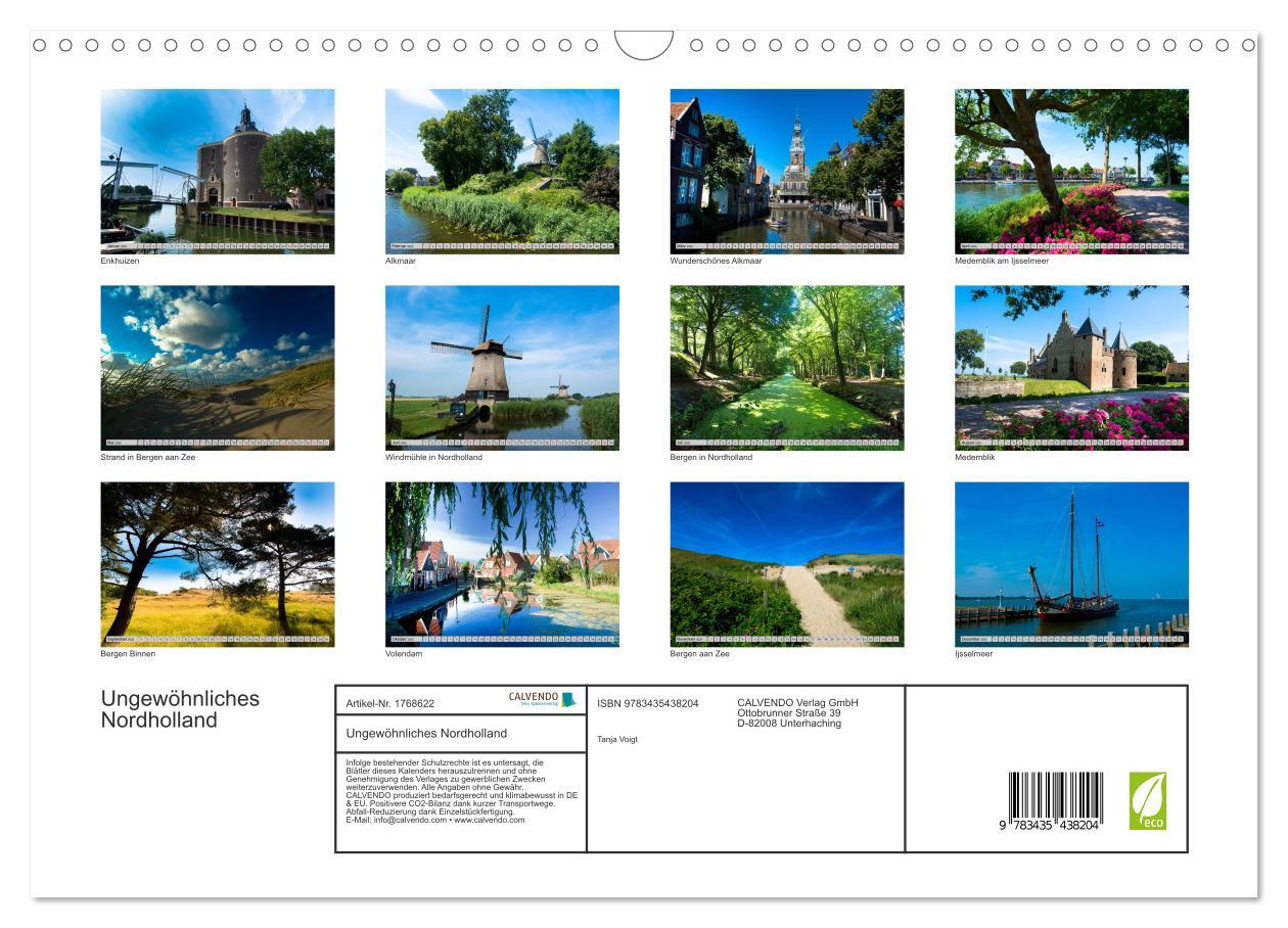 Bild: 9783435438204 | Ungewöhnliches Nordholland (Wandkalender 2025 DIN A3 quer),...