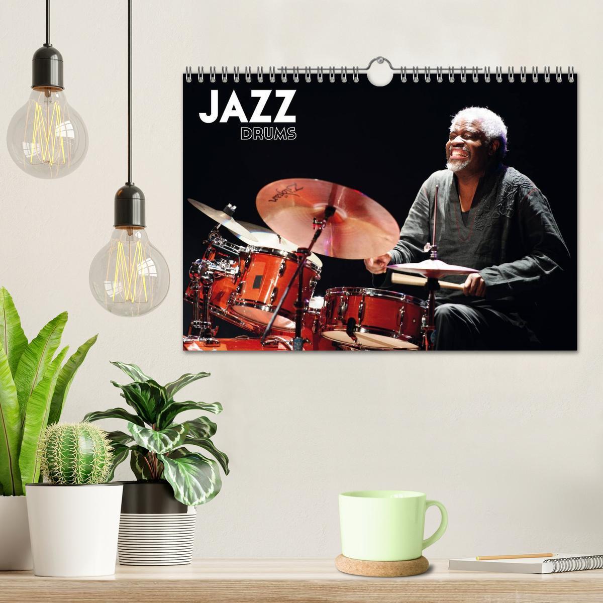 Bild: 9781325964840 | Jazz drums (Calendrier mural 2025 DIN A4 vertical), CALVENDO...