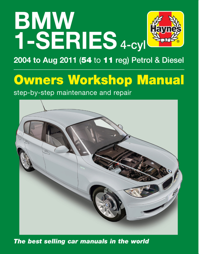 Cover: 9780857338723 | BMW 1-Series 4-cyl Petrol & Diesel (04 - Aug 11) Haynes Repair Manual