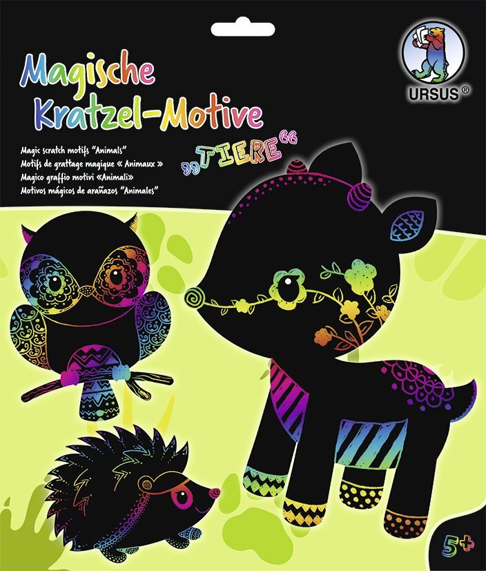 Cover: 4008525240785 | URSUS Kinder-Bastelsets Magische Kratzel-Motive Tiere | URSUS | 2023