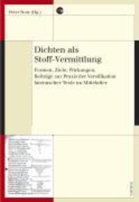 Cover: 9783034008983 | Dichten als Stoff-Vermittlung | Peter Stotz | Taschenbuch | Deutsch