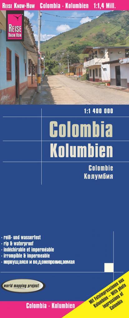 Cover: 9783831773701 | Reise Know-How Landkarte Kolumbien / Colombia 1:1.400.000 | Rump