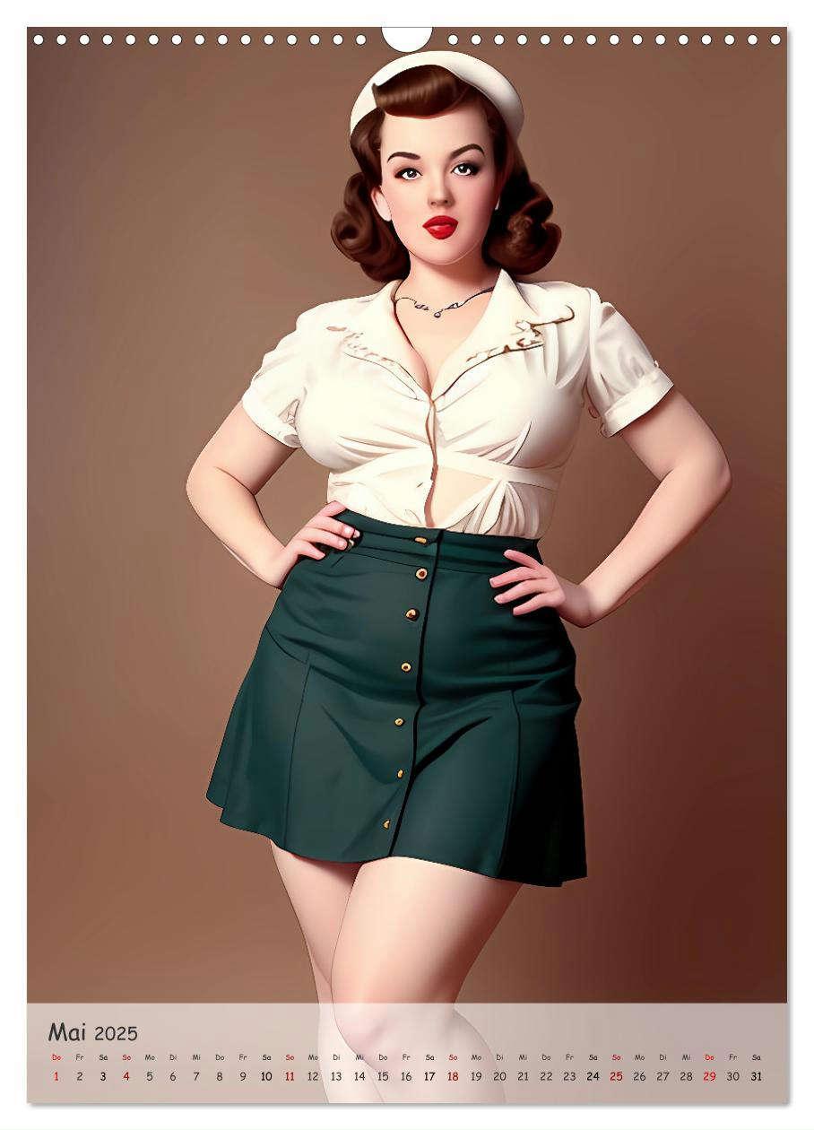 Bild: 9783383808487 | Pin-up Girls - Retro Glamour (Wandkalender 2025 DIN A3 hoch),...