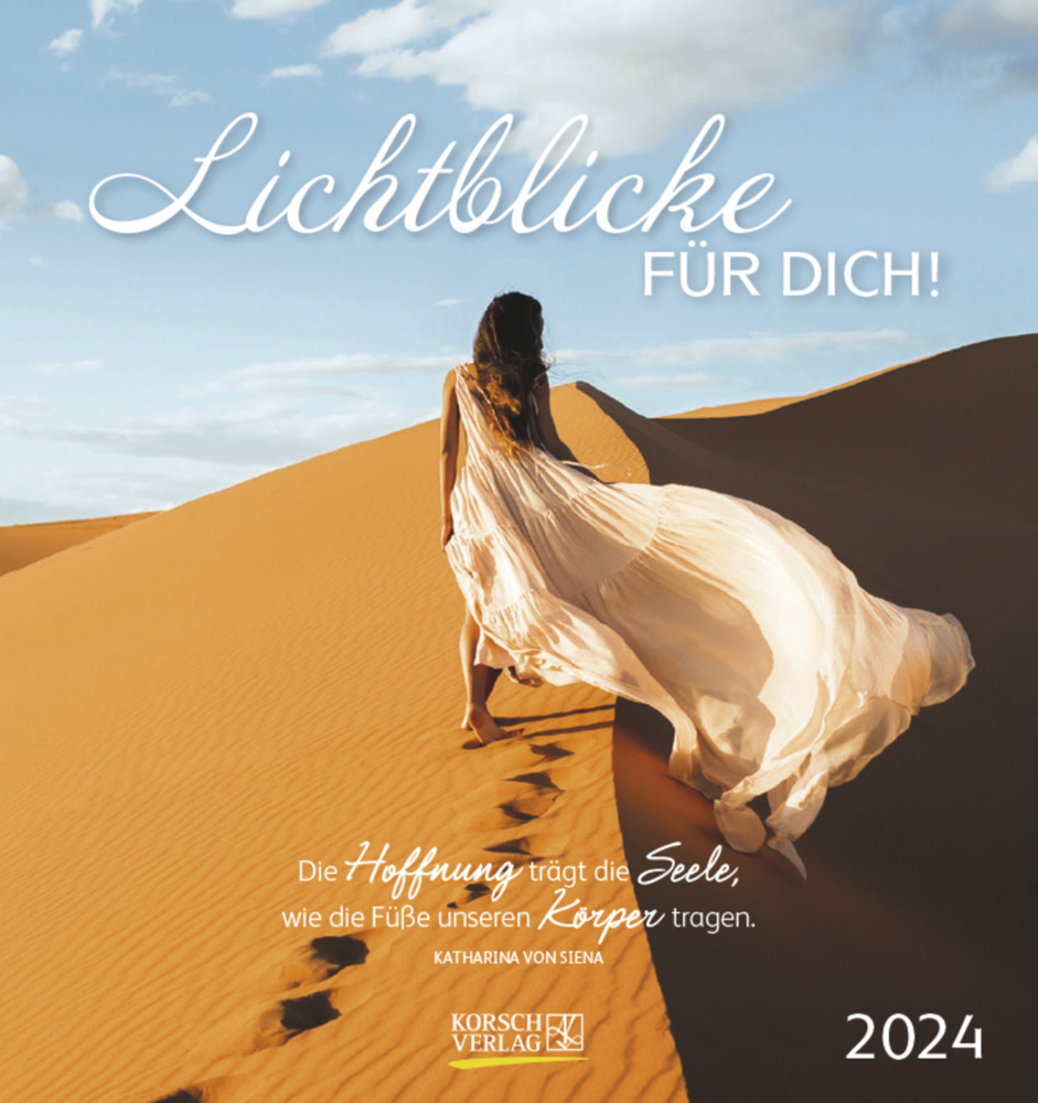 Cover: 9783731869603 | Lichtblicke für dich! 2024 | aufstellbarer Postkartenkalender | Verlag