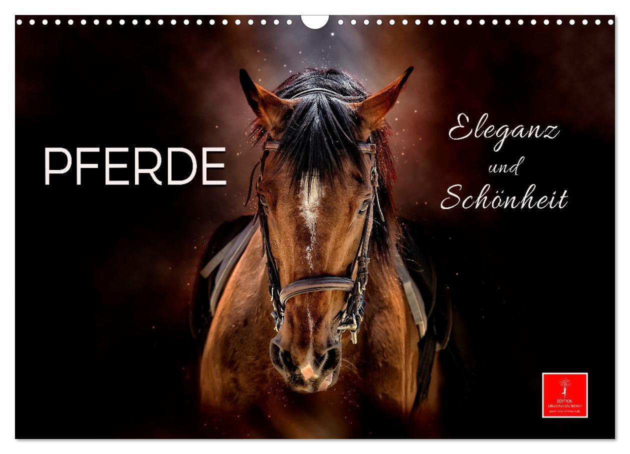 Cover: 9783383640582 | Eleganz und Schönheit - Pferde (Wandkalender 2024 DIN A3 quer),...