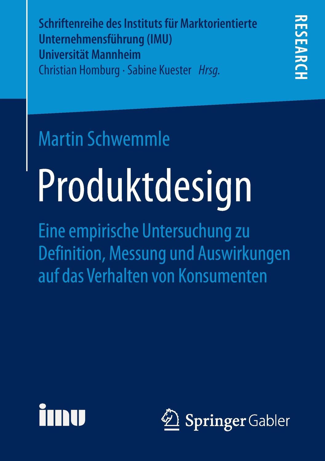 Cover: 9783658129590 | Produktdesign | Martin Schwemmle | Taschenbuch | Paperback | Deutsch
