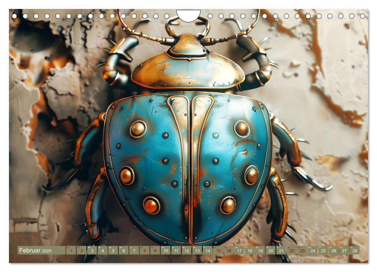 Bild: 9783457185742 | Die fantastische Welt der Steampunk-Insekten (Wandkalender 2025 DIN...