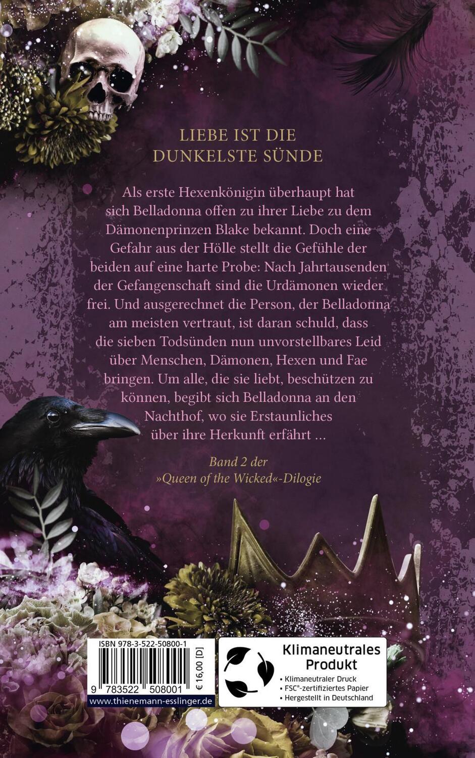 Rückseite: 9783522508001 | Queen of the Wicked 2: Der untote Prinz | Teresa Sporrer | Taschenbuch