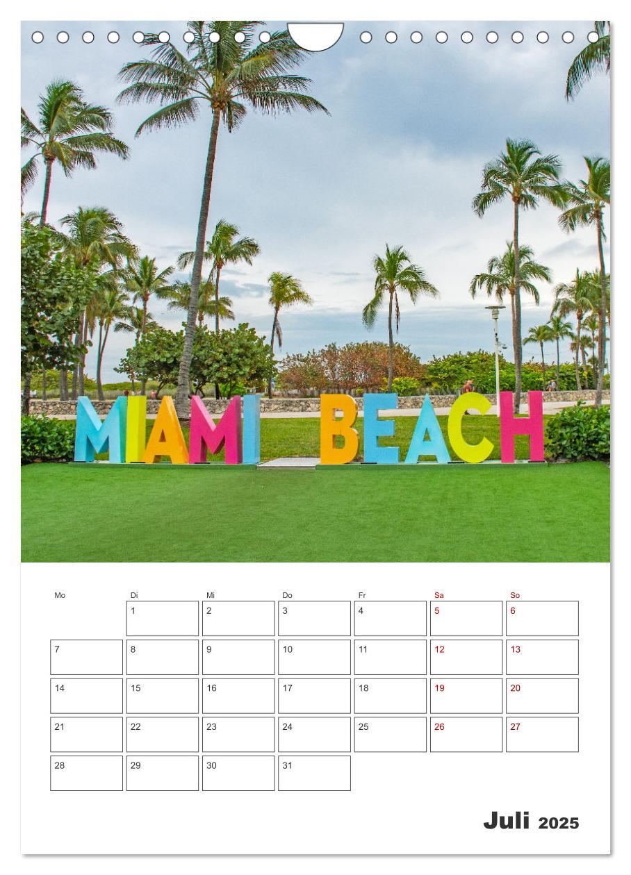 Bild: 9783457156452 | Miami - Reiseplaner (Wandkalender 2025 DIN A4 hoch), CALVENDO...