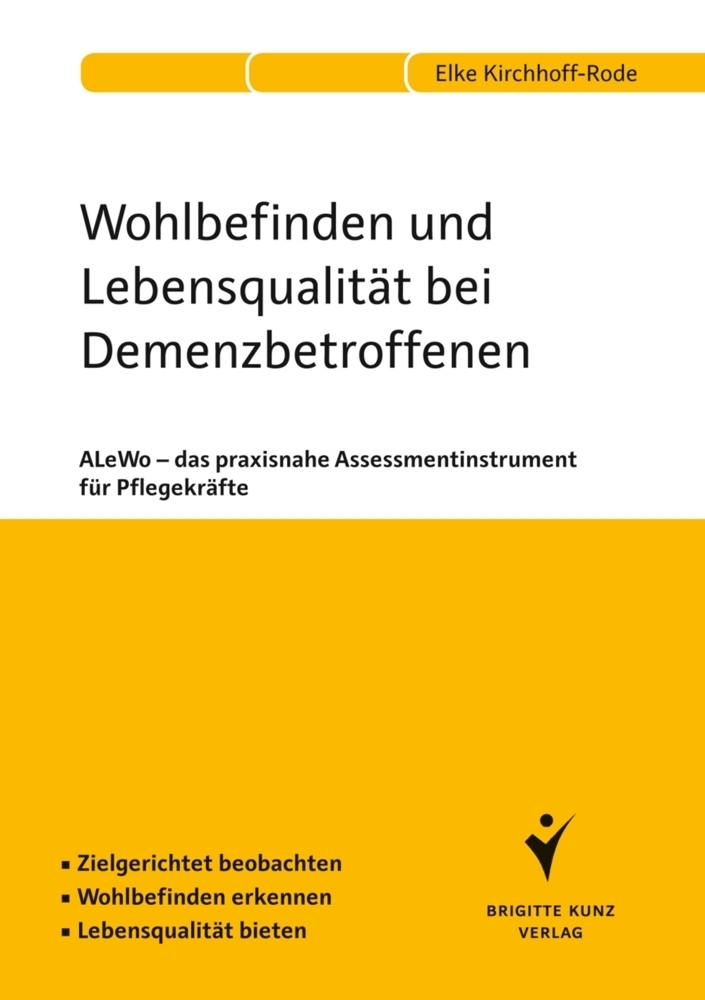 Cover: 9783899937978 | Wohlbefinden und Lebensqualität bei Demenzbetroffenen | Kirchhoff-Rode