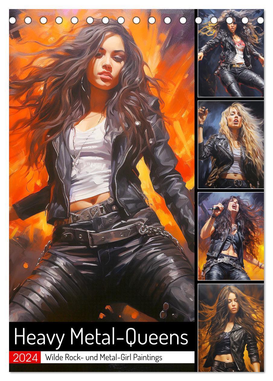 Cover: 9783383668562 | Heavy Metal-Queens. Wilde Rock- und Metal-Girl Paintings...