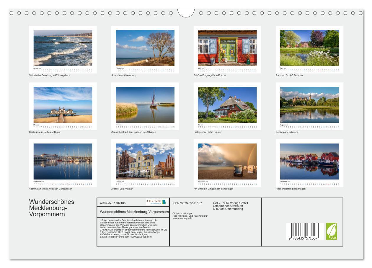 Bild: 9783435571567 | Wunderschönes Mecklenburg-Vorpommern (Wandkalender 2025 DIN A3...