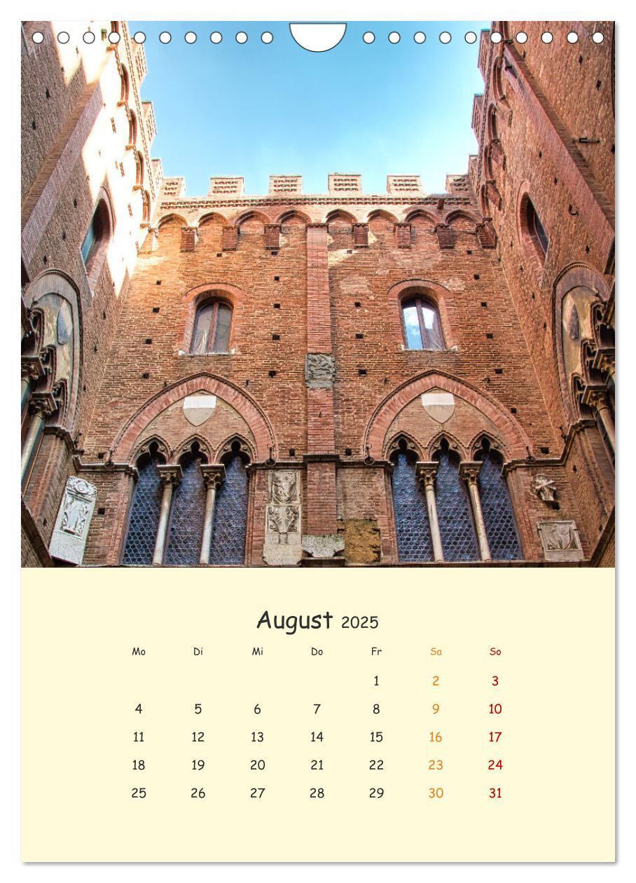 Bild: 9783435887361 | Siena - Impressionen (Wandkalender 2025 DIN A4 hoch), CALVENDO...