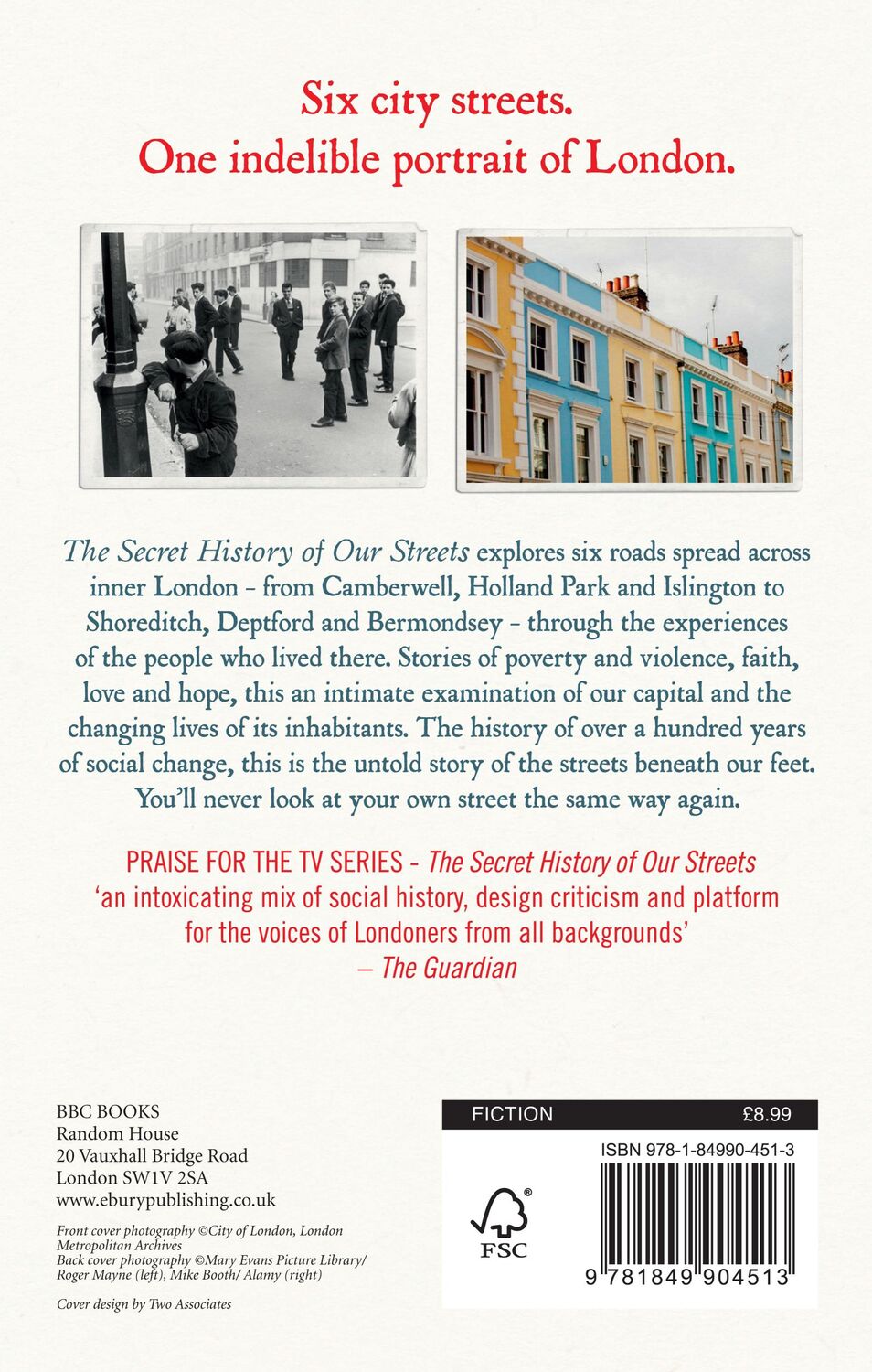 Rückseite: 9781849904513 | The Secret History of Our Streets: London | Brian Hill (u. a.) | Buch