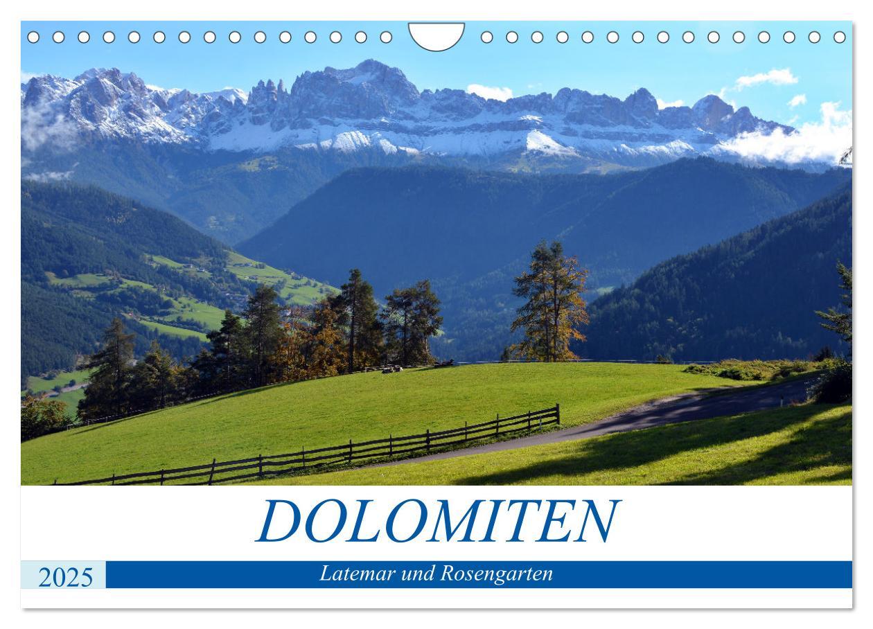 Cover: 9783435072392 | Dolomiten - Latemar und Rosengarten (Wandkalender 2025 DIN A4...