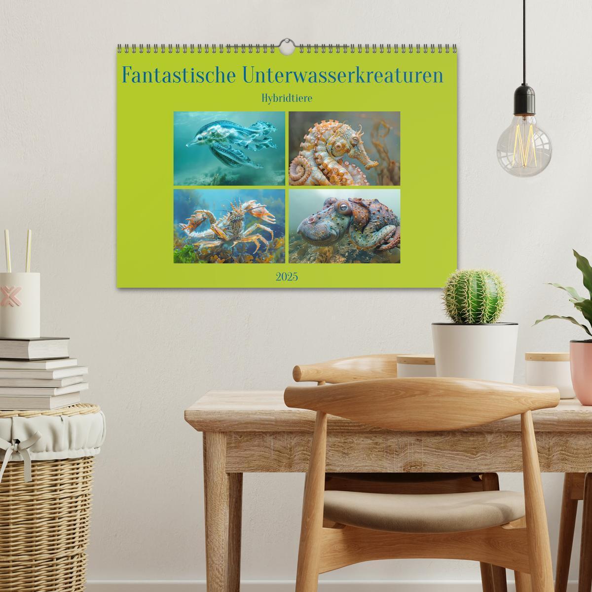 Bild: 9783383823367 | Fantastische Unterwasserkreaturen - Hybridtiere (Wandkalender 2025...